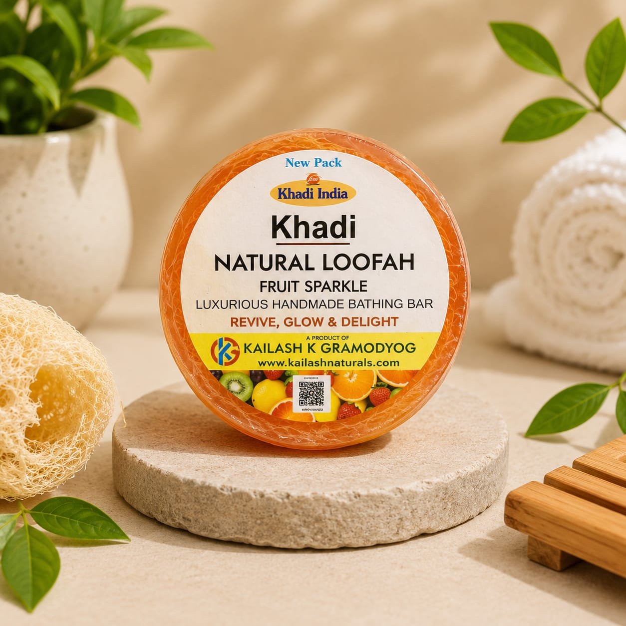 Khadi Natural Loofah Fruit Sparkle