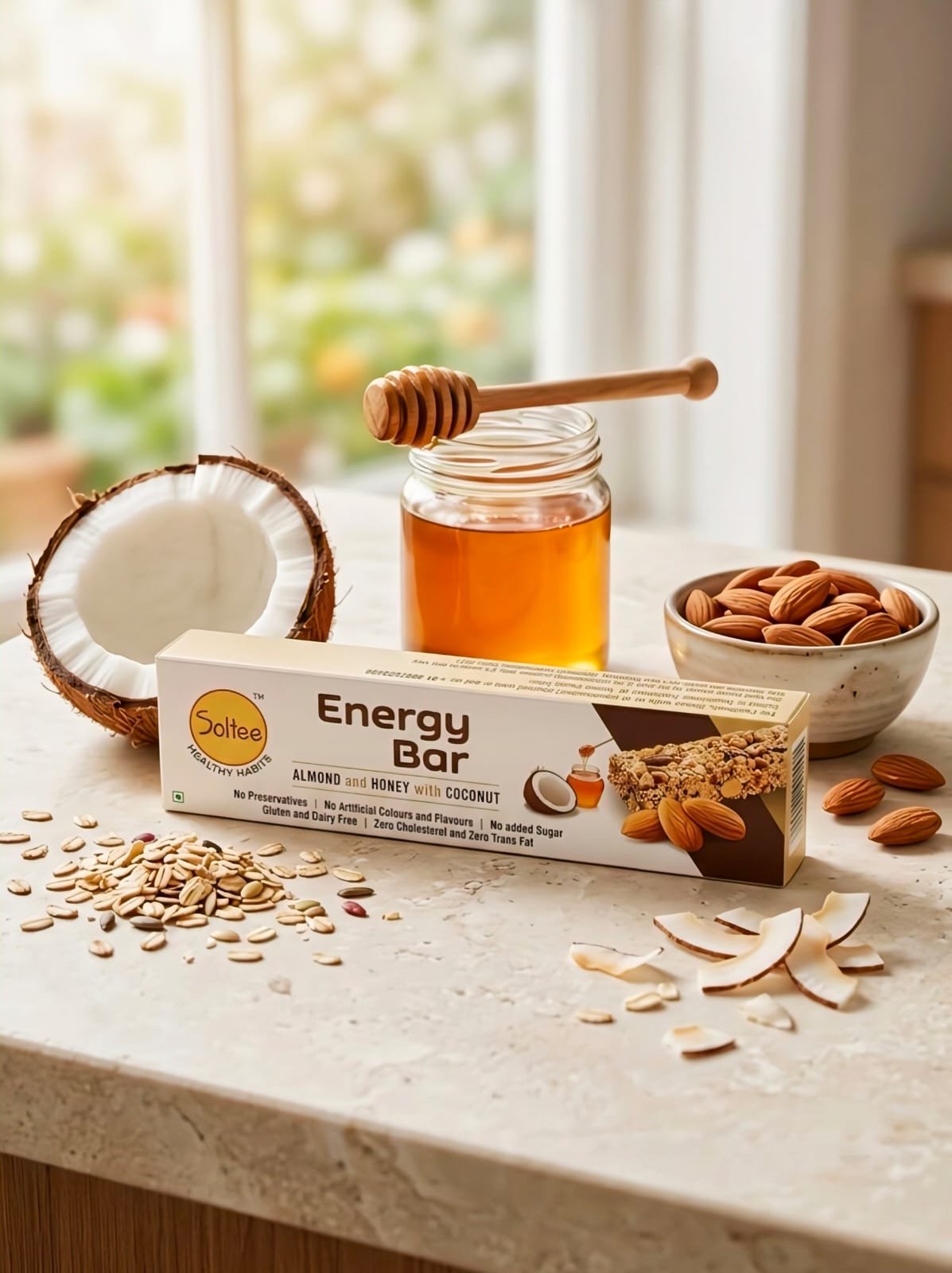 Almond and Honey with Coconut Energy Bar