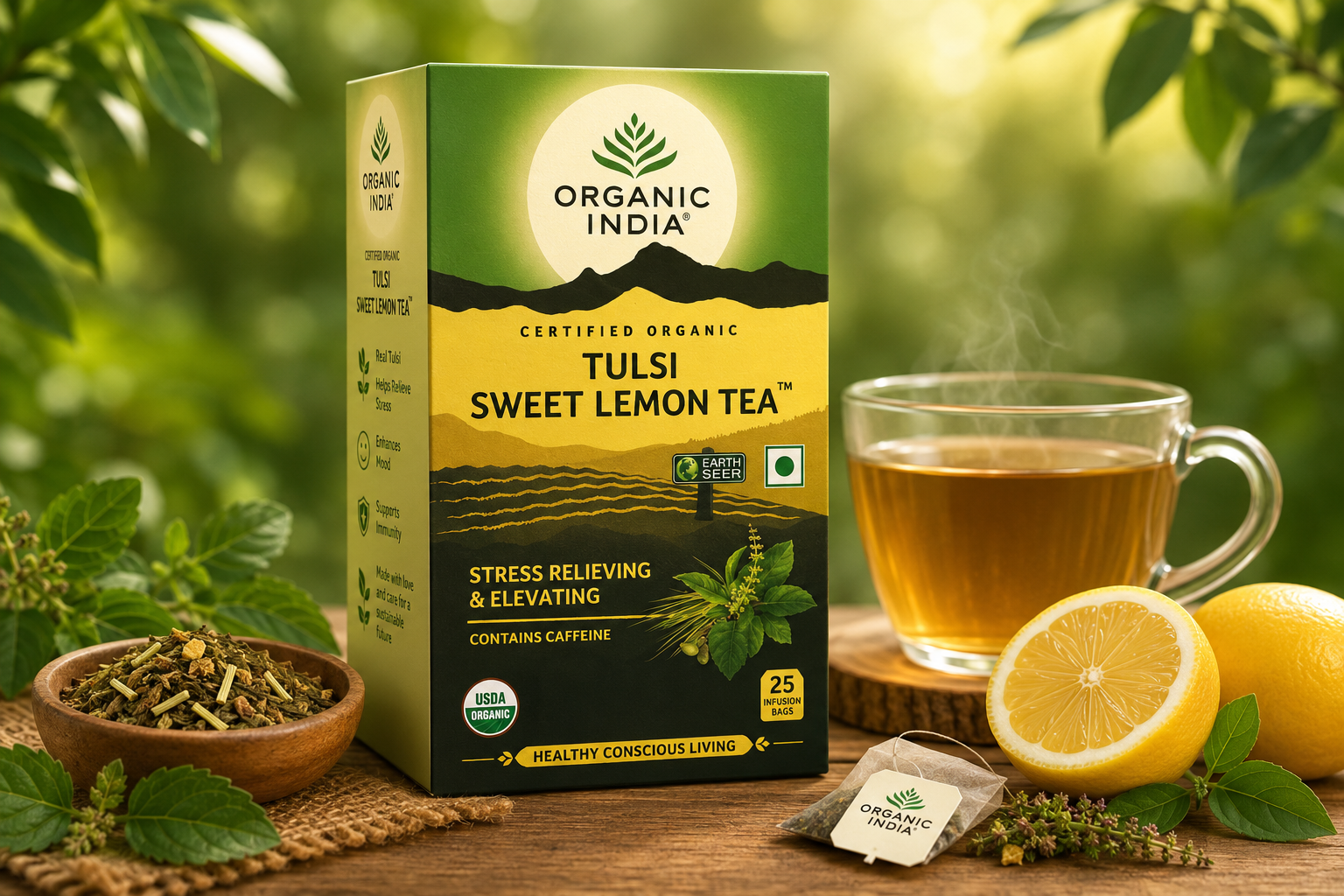 Tulsi sweet Lemon tea by Organic