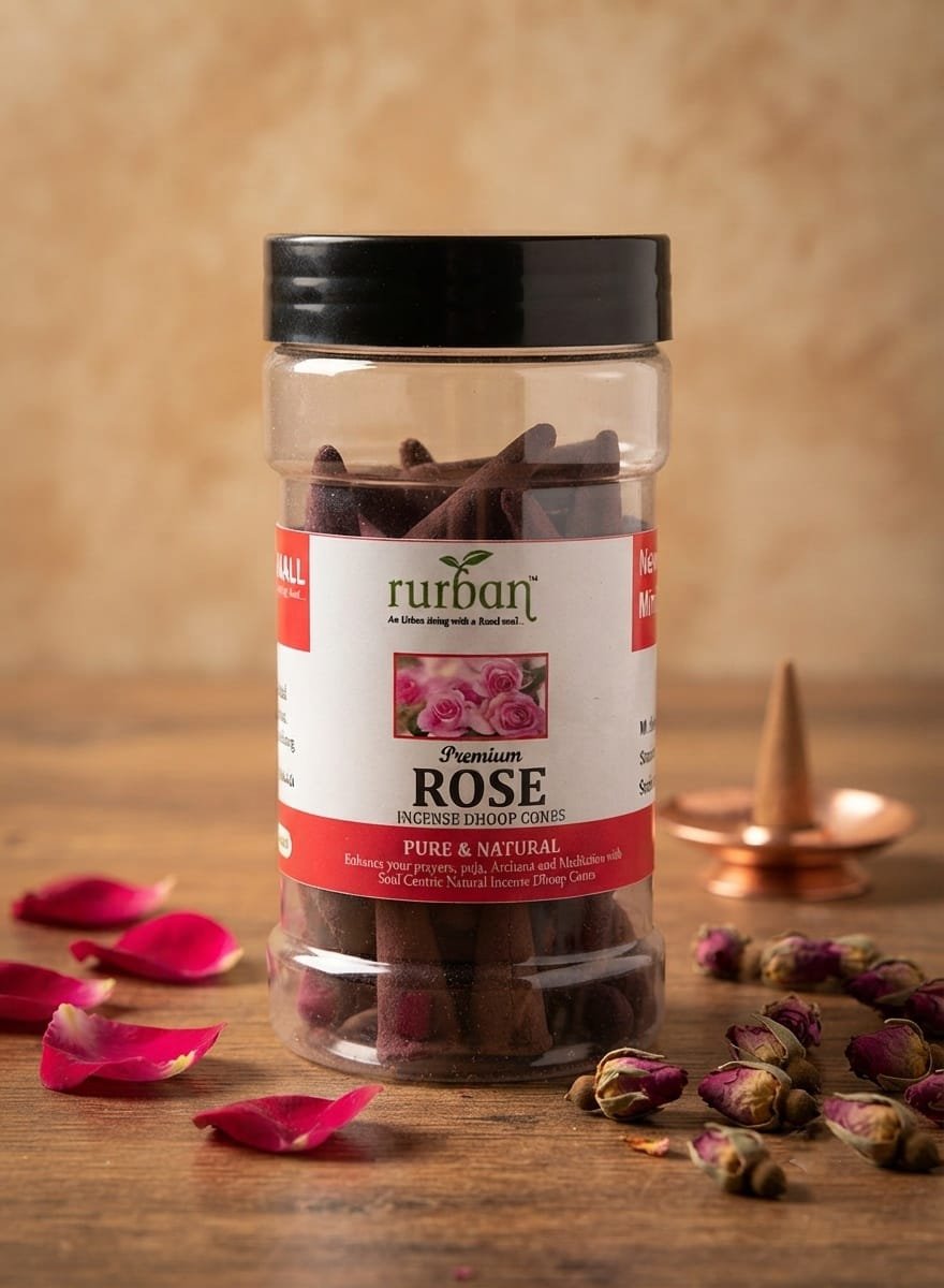 Rose Dhoop Cones