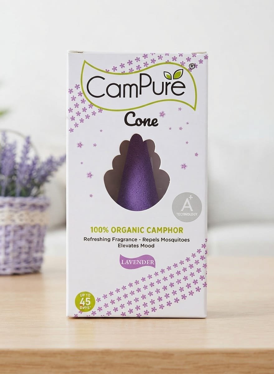 Lavender Camphor Cone
