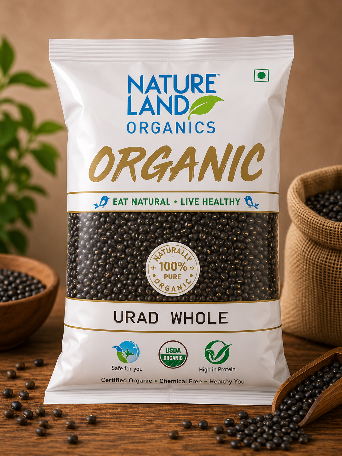 Urad Whole (Kala)