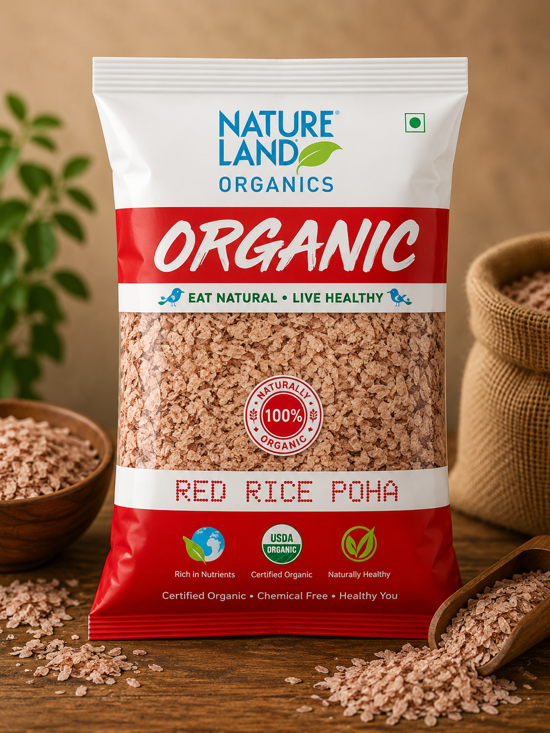 Red Rice Poha