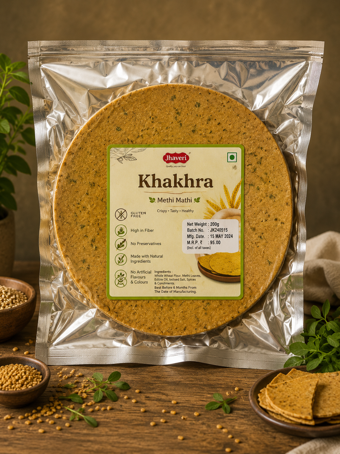 Gluten Free Making Mathi Khakhra