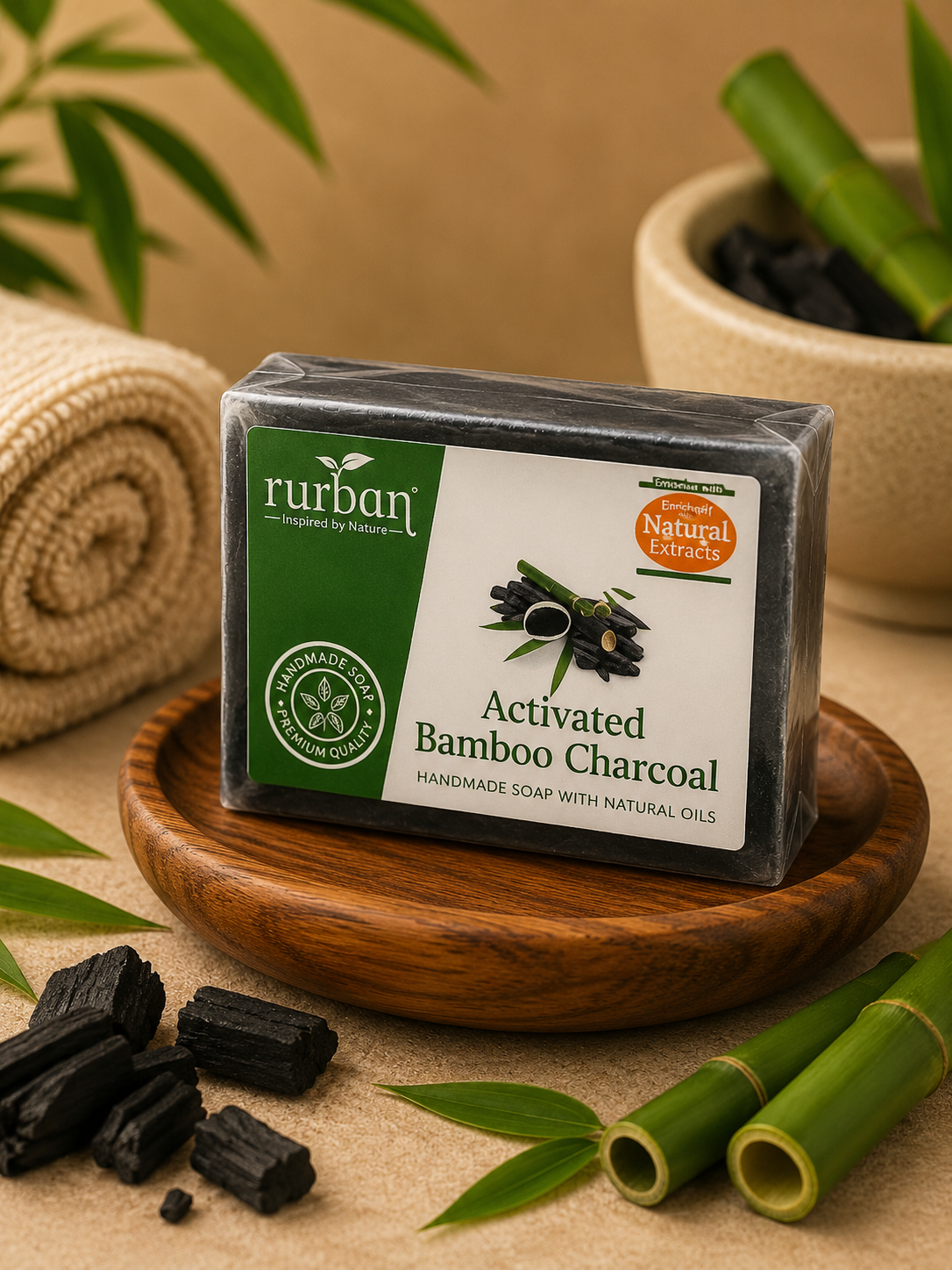 Rurban Activated Bamboo Charcoal